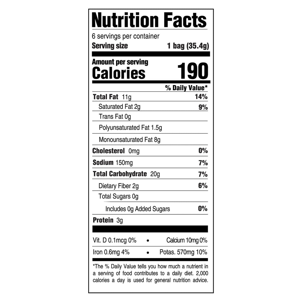 Boulder Canyon Natural Avocado Oil Classic Sea Salt Potato Chips - Case of 8 - 6 - 1.25 oz