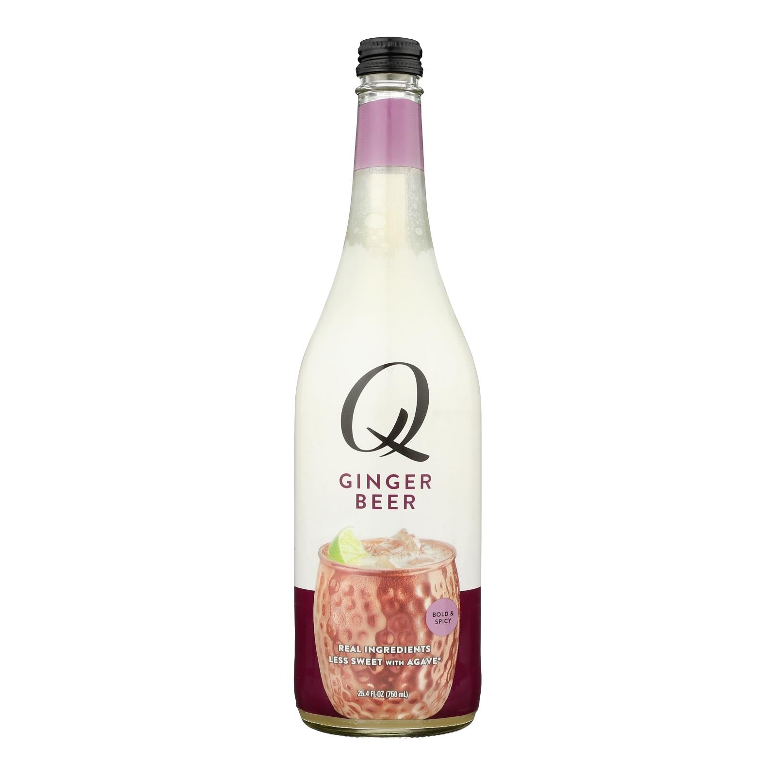 Q Drinks Ginger Beer - 25.4 Fl Oz Case of 8