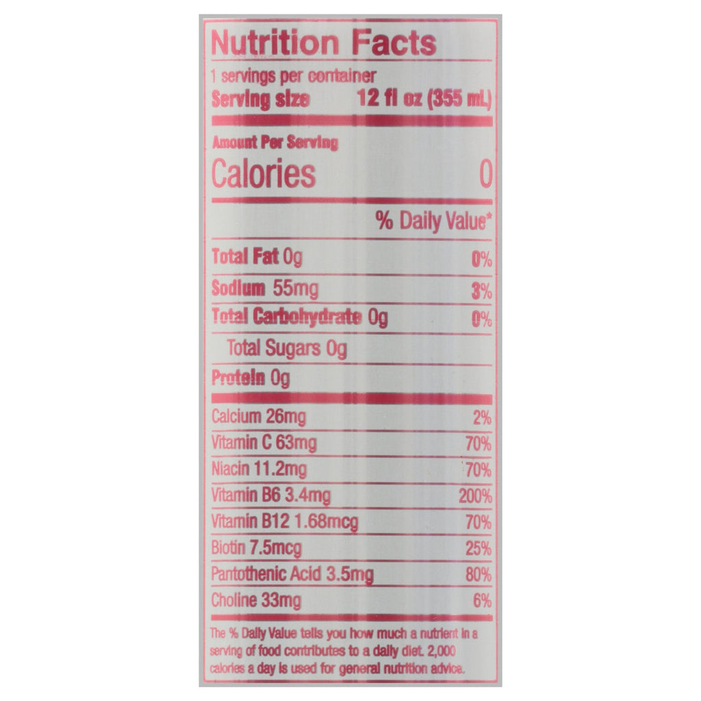 Aspire Healthy Energy Sparkling Raspberry Acai, 12-Pack 12 Oz Cans