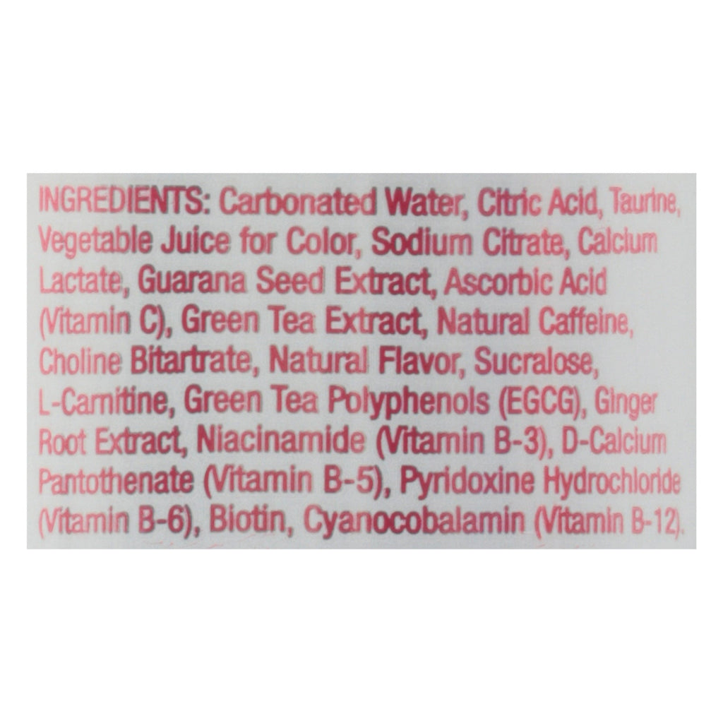 Aspire Healthy Energy Sparkling Raspberry Acai, 12-Pack 12 Oz Cans