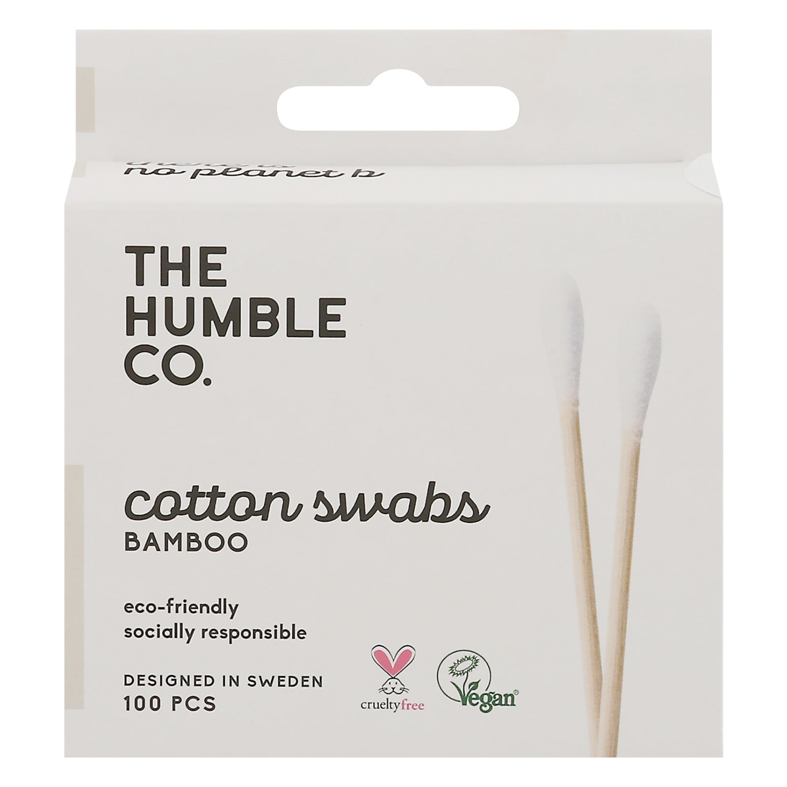 Humble Co Bamboo Cotton Swabs | Case of 10 Packs | 1000 Total Cotton Swabs