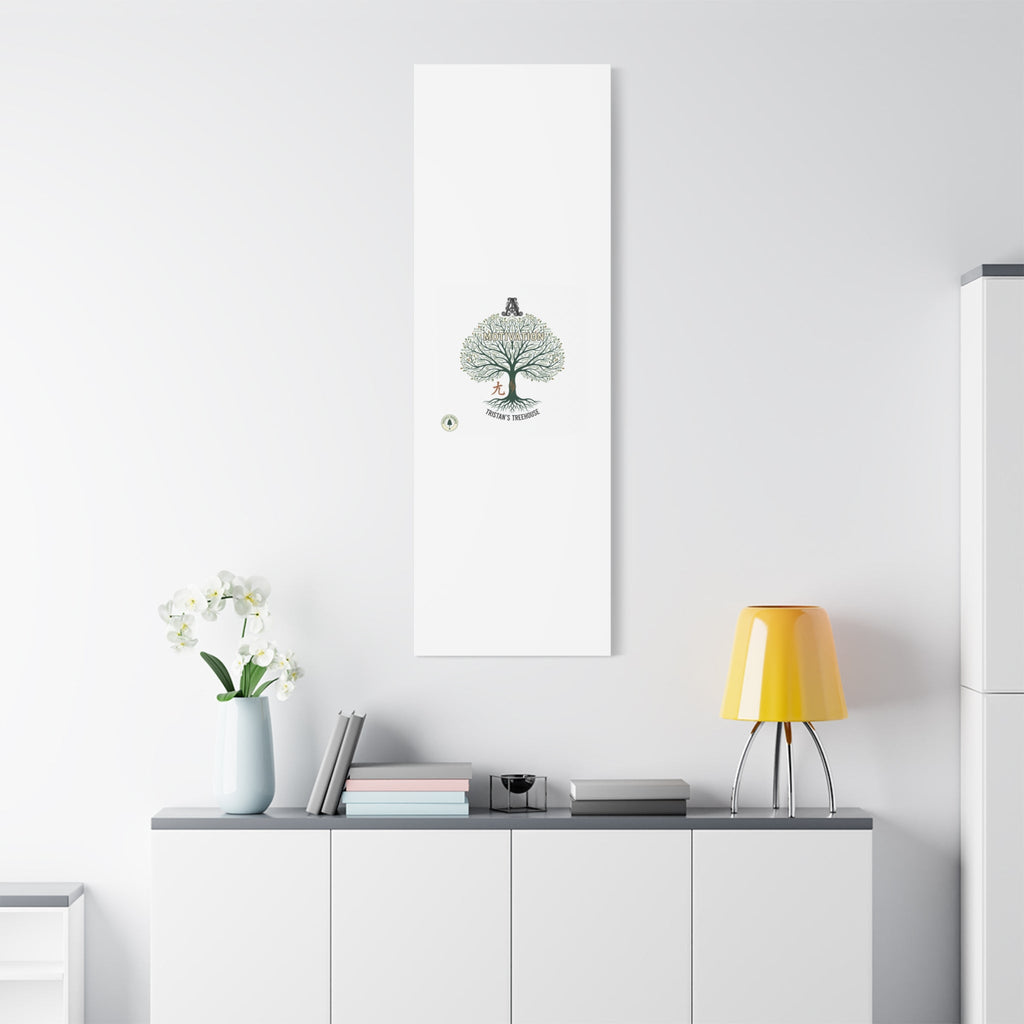 Handwritten Doodle Tree Canvas | Matte Stretched Wall Art