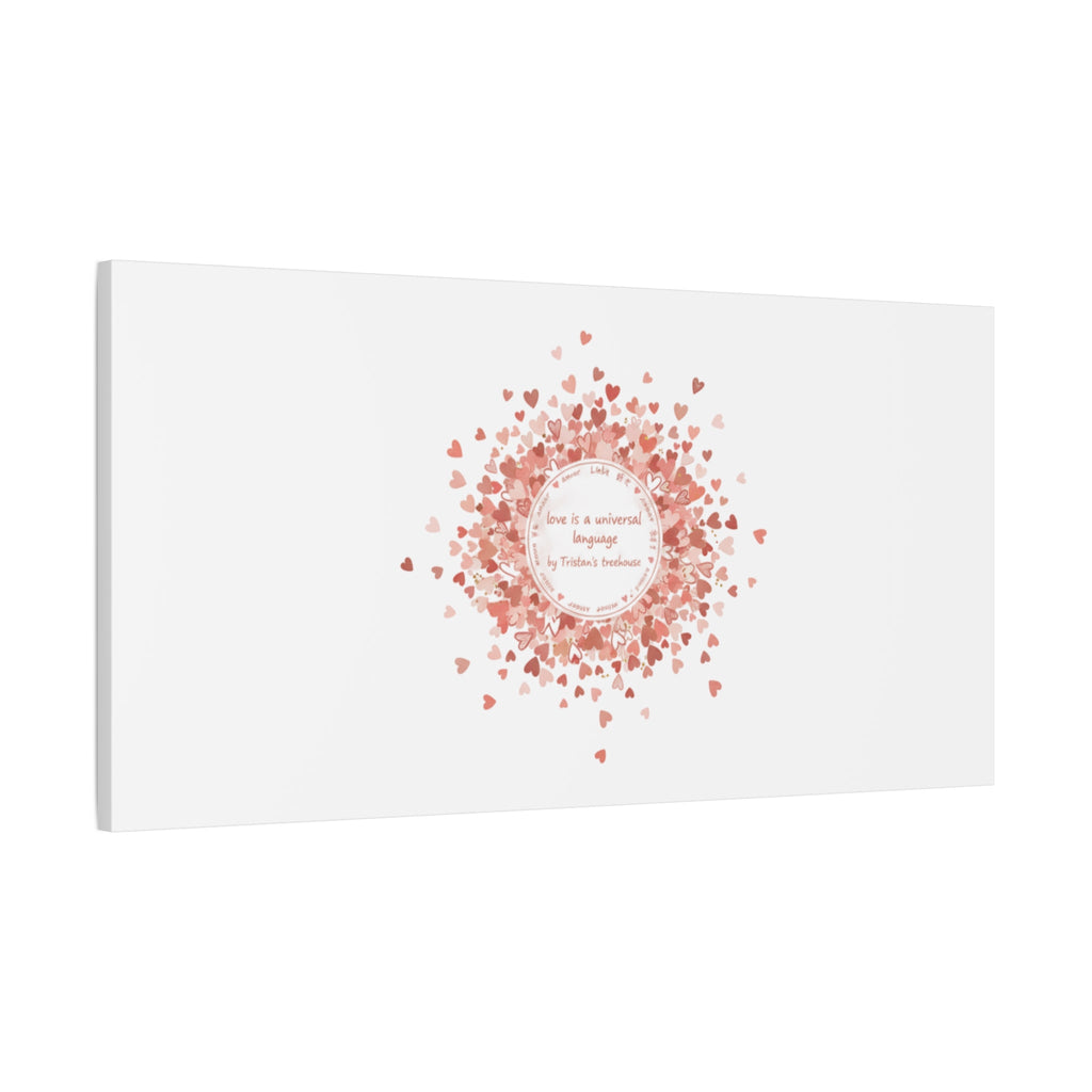 Tiny Heart Confetti Canvas | Matte Stretched Wall Art