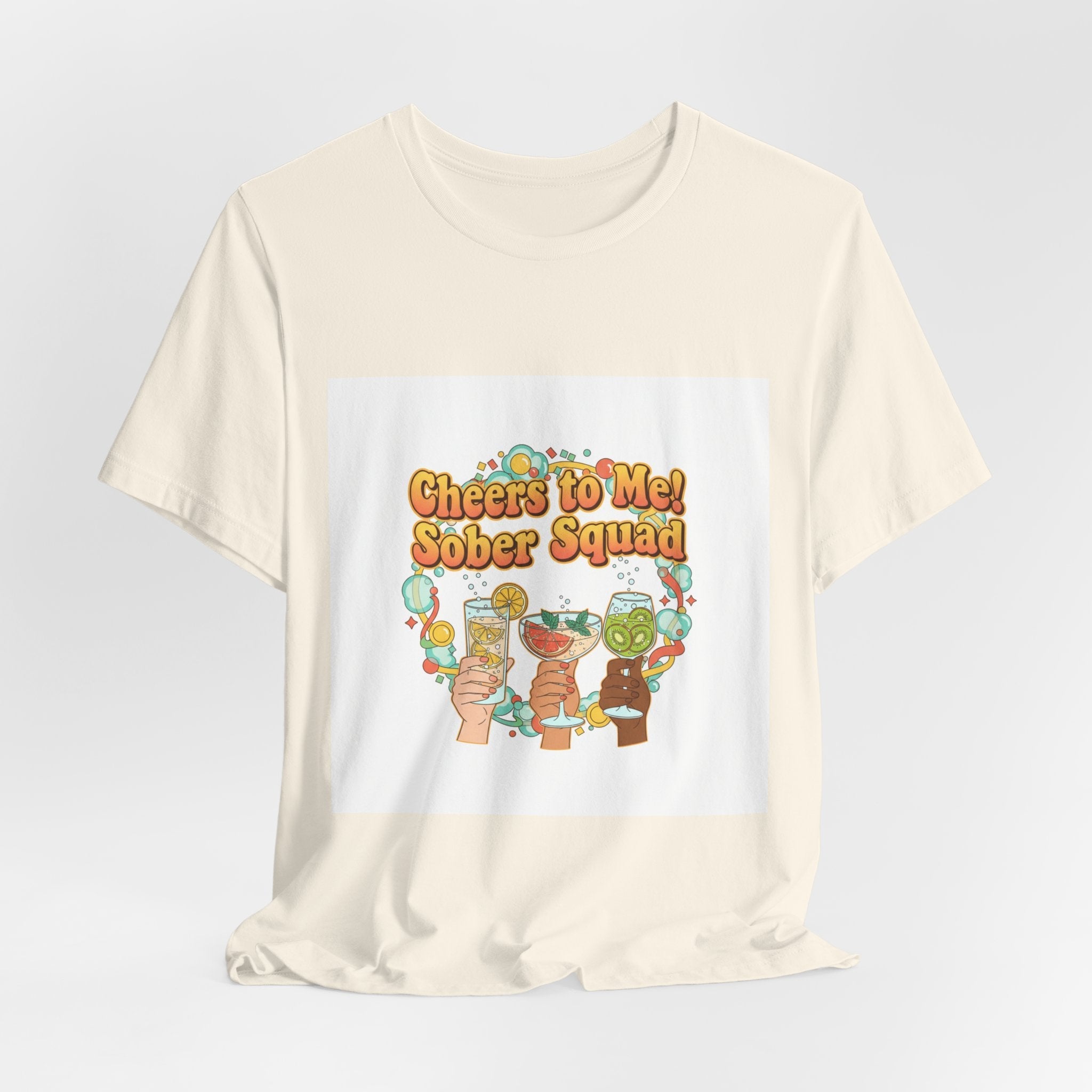 Cheers to Me Sober Squad Tee | Dry January Shirt, Sober Curious Mocktail