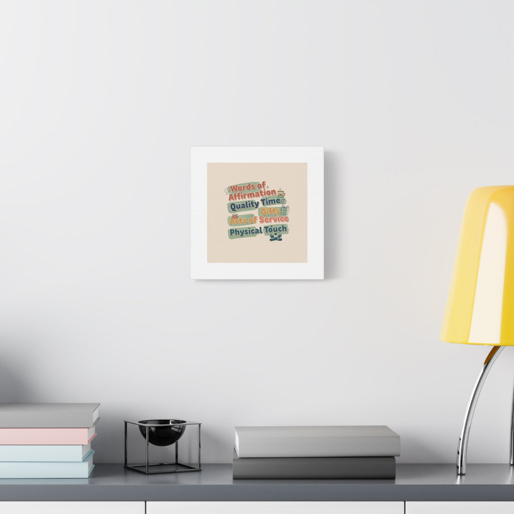 Love Languages List Matte Canvas Wall Art | love language meme, relationship humor