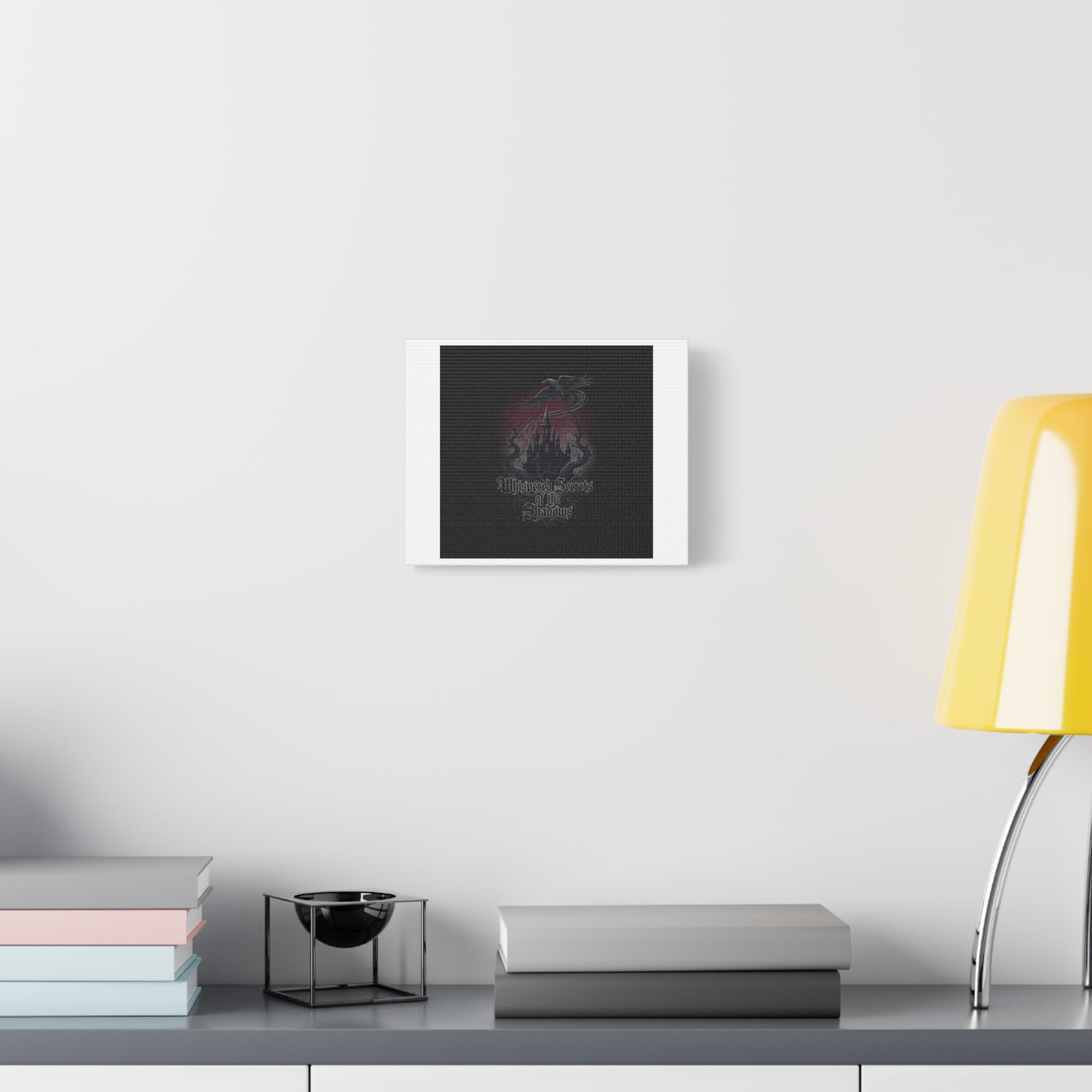 Whispered Secrets of the Shadows Castle Wall Art, Matte Canvas | Gothic Medieval Decor