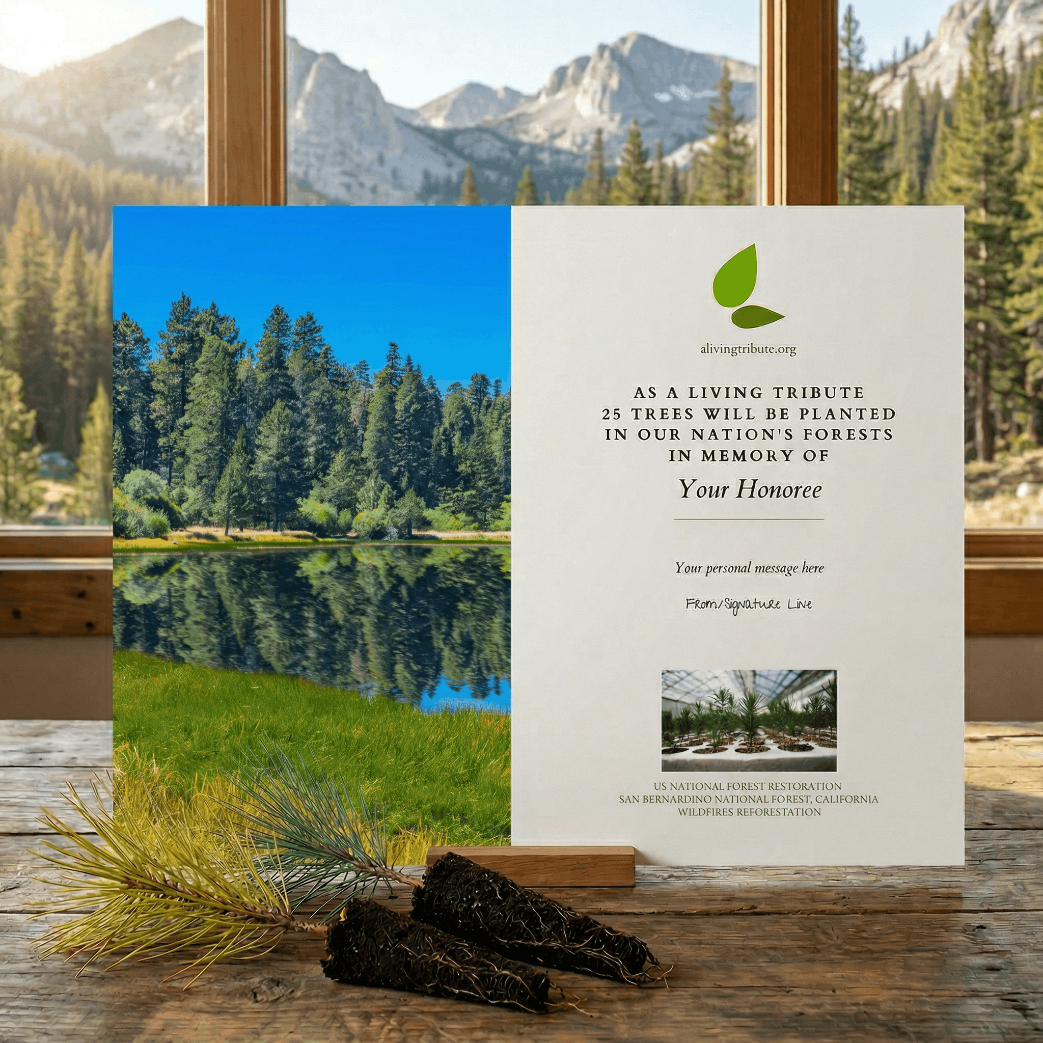 Plant a Tree in Honor or Memory in a California National Forest - A Living Tribute