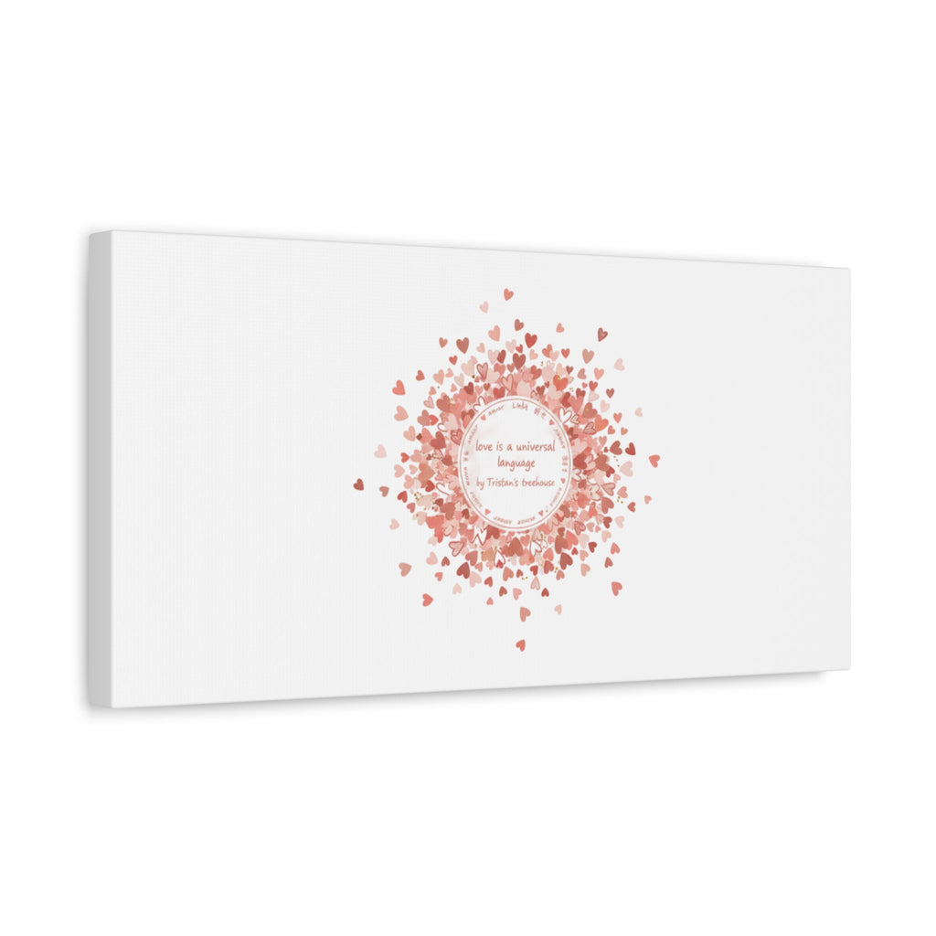 Tiny Heart Confetti Canvas | Matte Stretched Wall Art