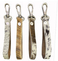 Showman ® Hair on Cowhide Wristlet Loop / Keychain Clip.