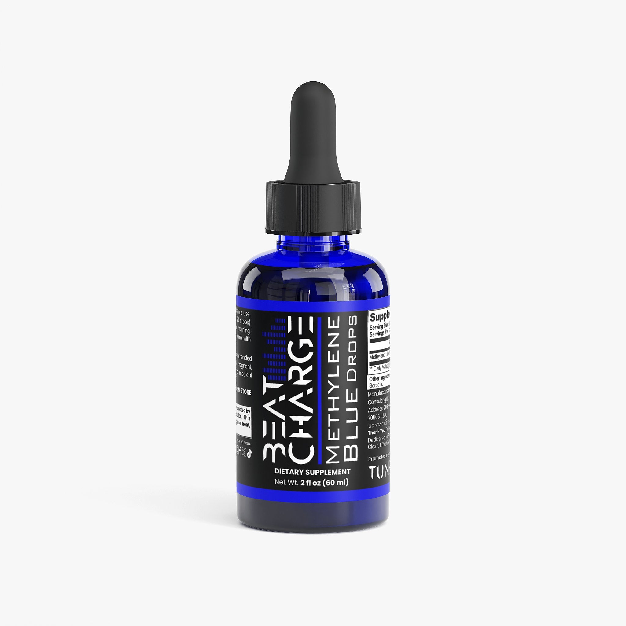 Beat Charge - Methylene Blue Drops 600mg Bottle