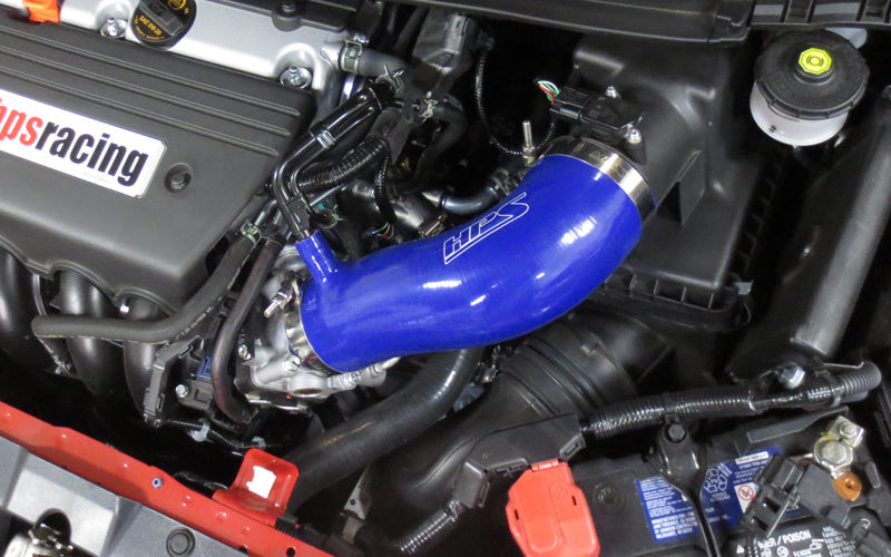 HPS Performance Products HPS Blue Reinforced Silicone Post MAF Air Intake Hose Kit Acura 13-15 ILX
