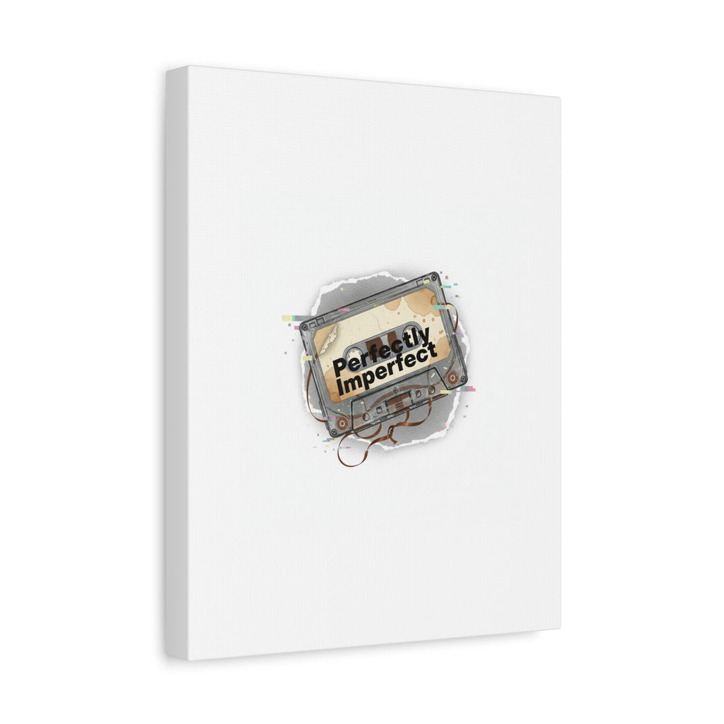 Perfectly Imperfect Cassette, Canvas Print | Analog Error, glitch art static