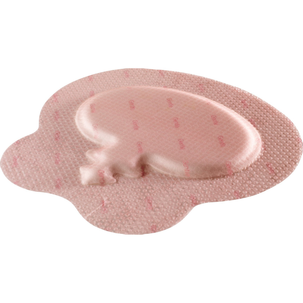 Allevyn Gentle Border Silicone Gel Adhesive, Pink, 8½ x 9 Inch 66801031