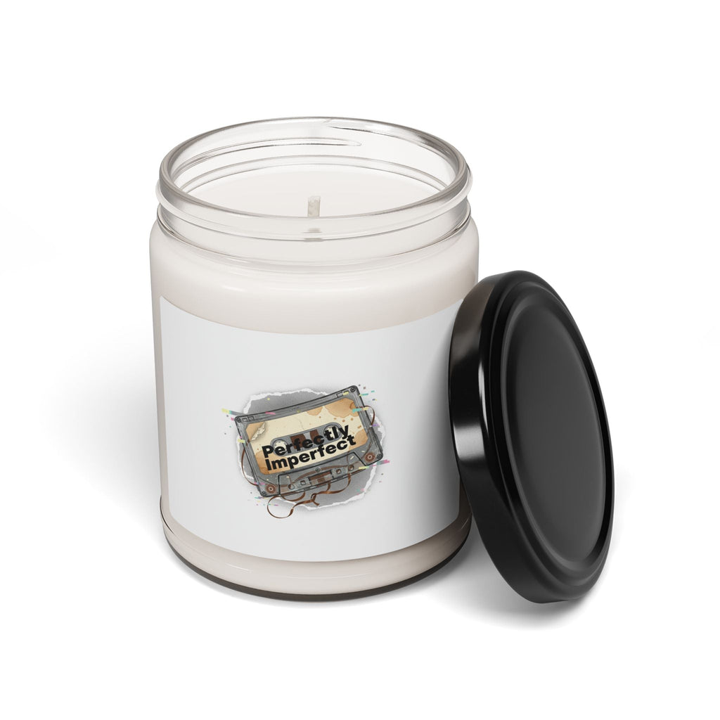 Perfectly Imperfect Glitch Candle, Soy Jar | Retro Tech Static