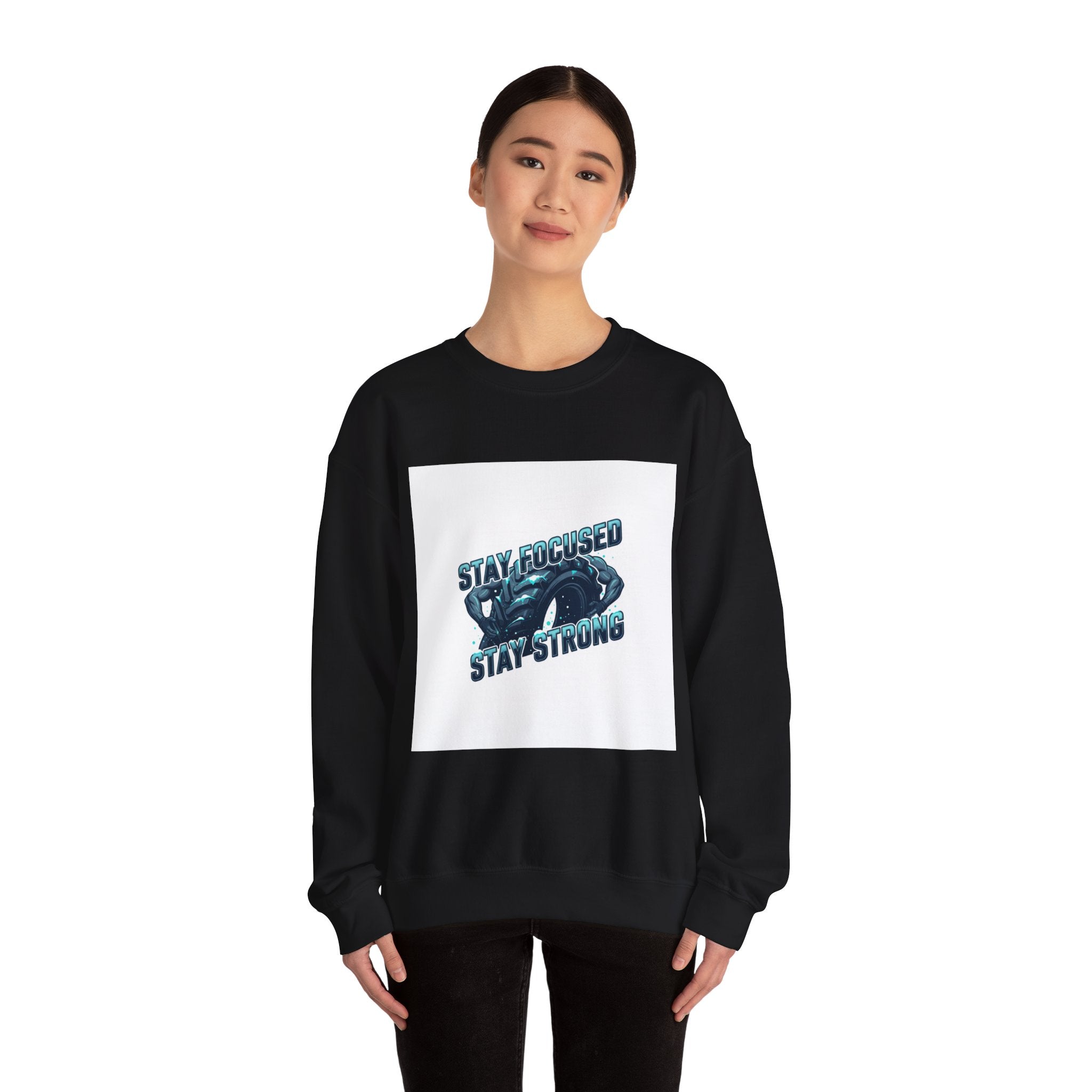 Stay Focused Stay Strong Sweatshirt | winter workout shirt, gym motivation