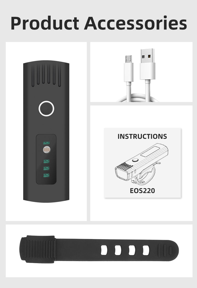 ROCKBROS Smart Sensing Front Bicycle Headlight QD-250LM