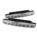 SPYDER Xtune Universal Drl 8 White LED Lights Chrome CBL-DRL-8LED-C 5031518