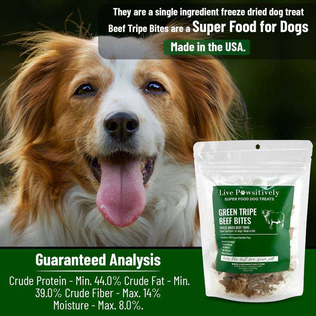 🐾Green Tripe Beef Bites (Freeze Dried Superfood for pets)