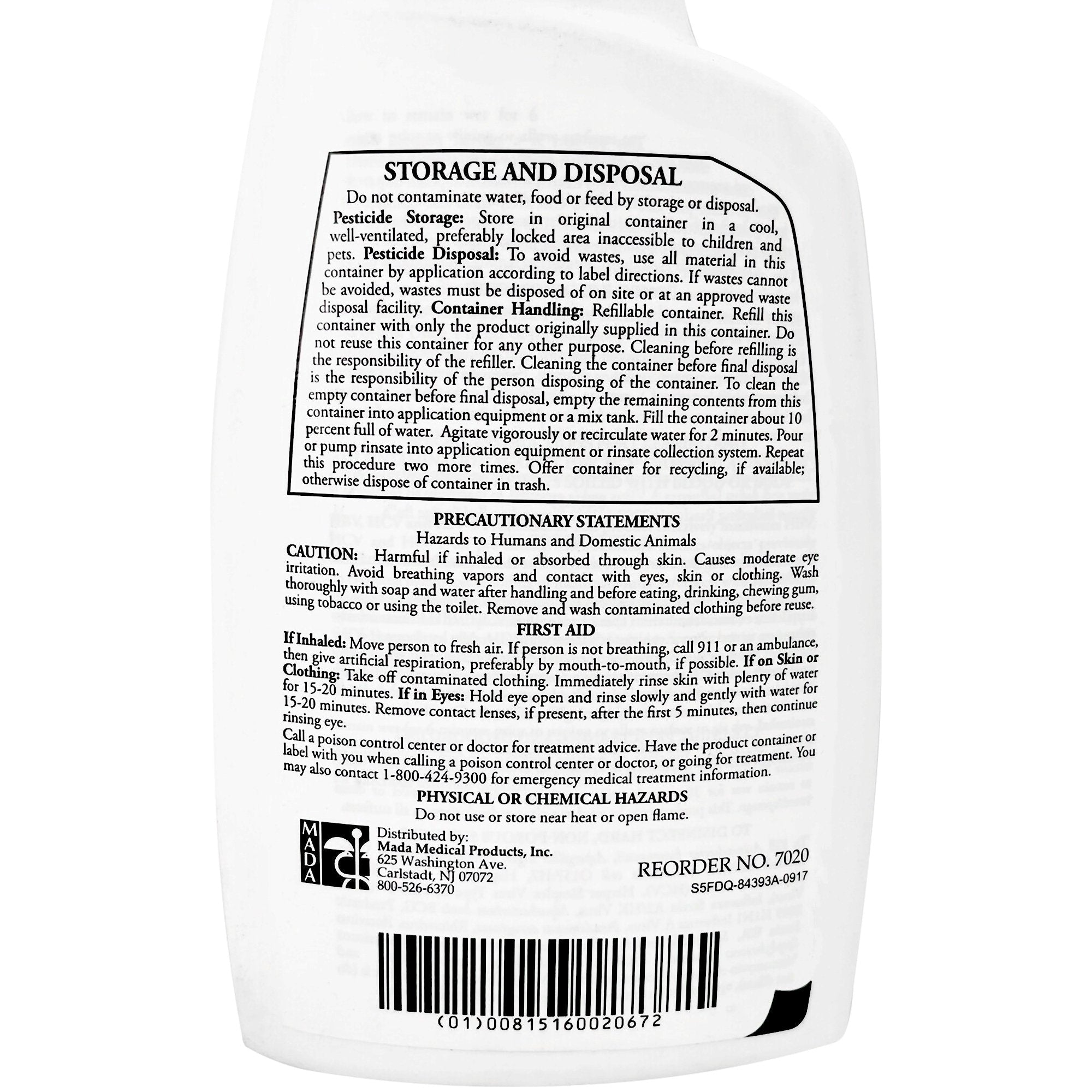 MadaCide FD Germicidal Solution 7020
