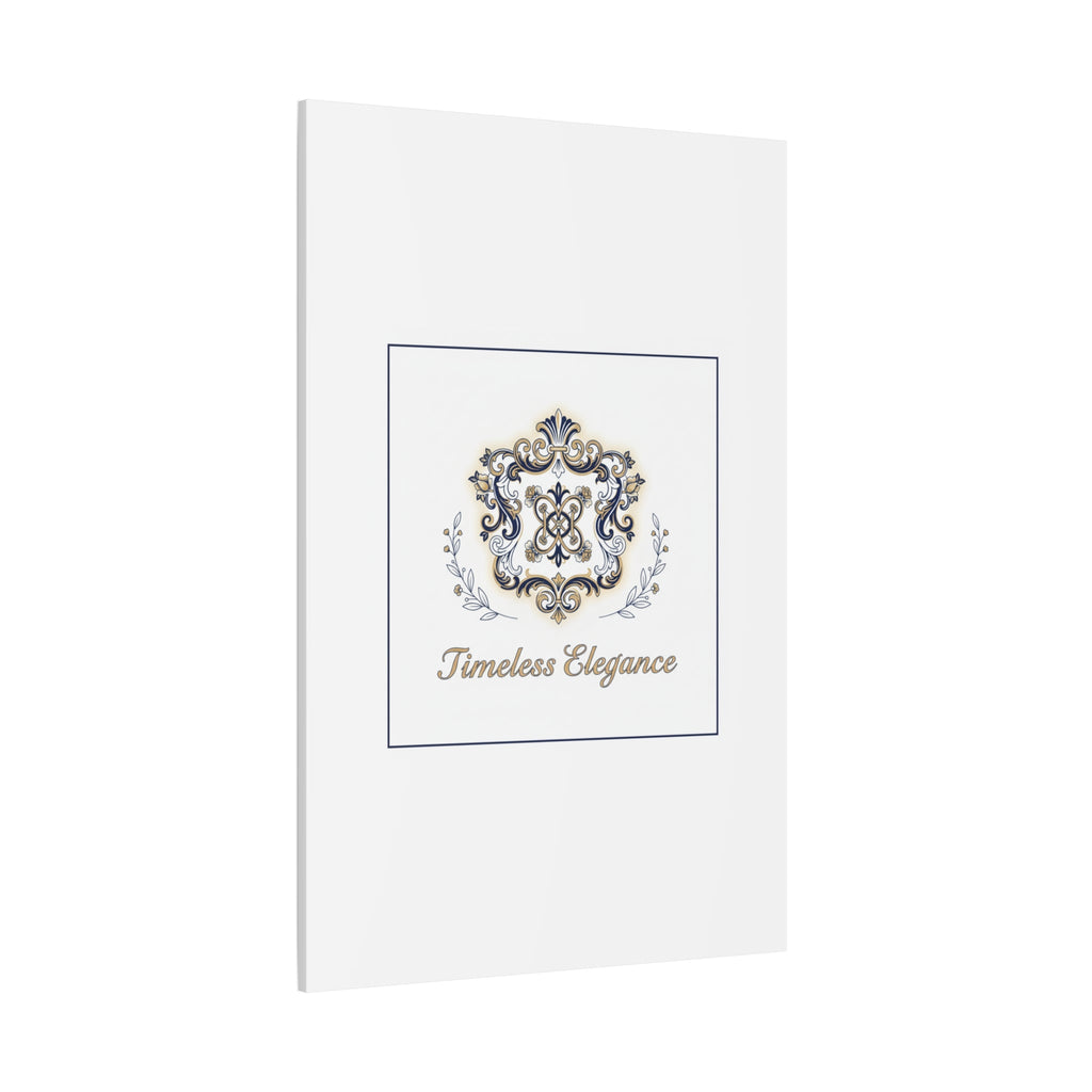 Ornate Brooch Emblem Canvas | Vintage Formalwear Accents, Baroque Print