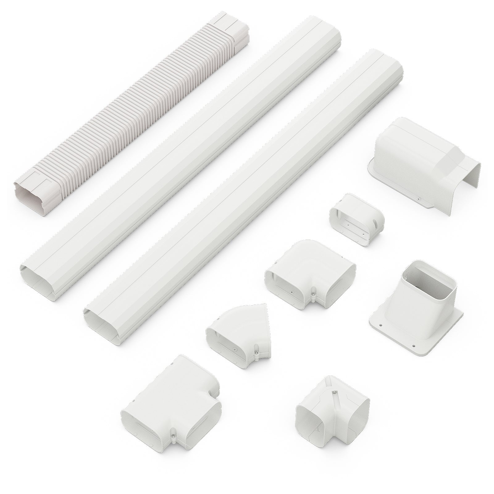 4 Inches W Mini Decorative PVC Slim Line Cover Kit