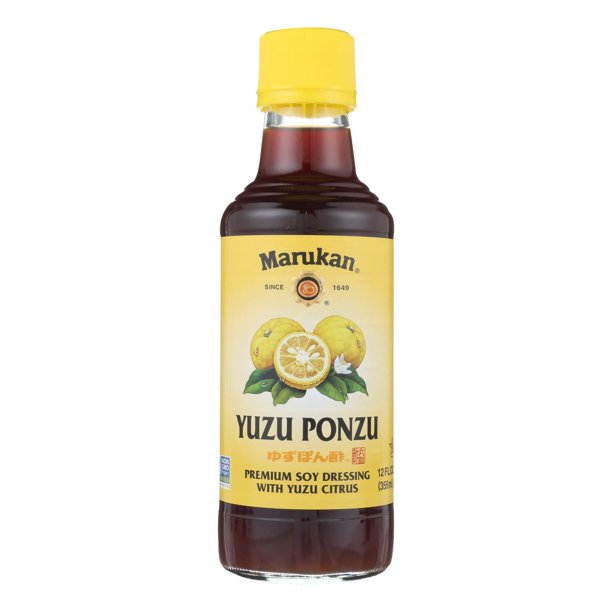 Marukan Premium Yuzu Ponzu Soy Dressing with Refreshing Yuzu Citrus, Case of 6 - 12 Fl Oz