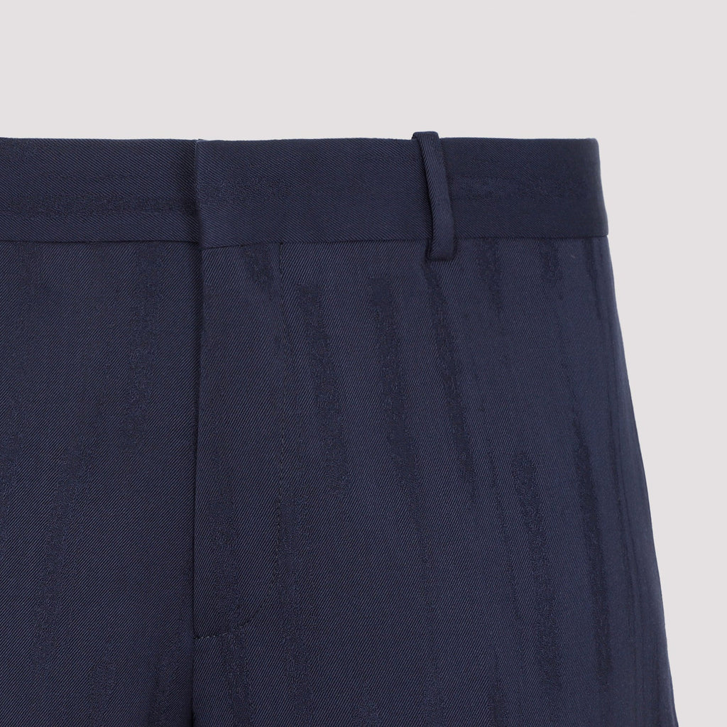 Off White Shibori Jacquard Slim Pant Men