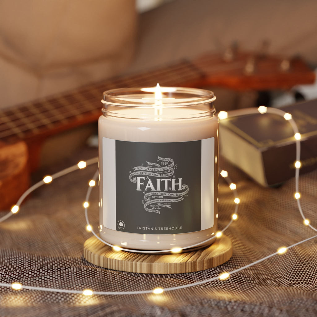 Handwritten Doodle Faith Candle | Soy Jar Candle, Sketch Aesthetic