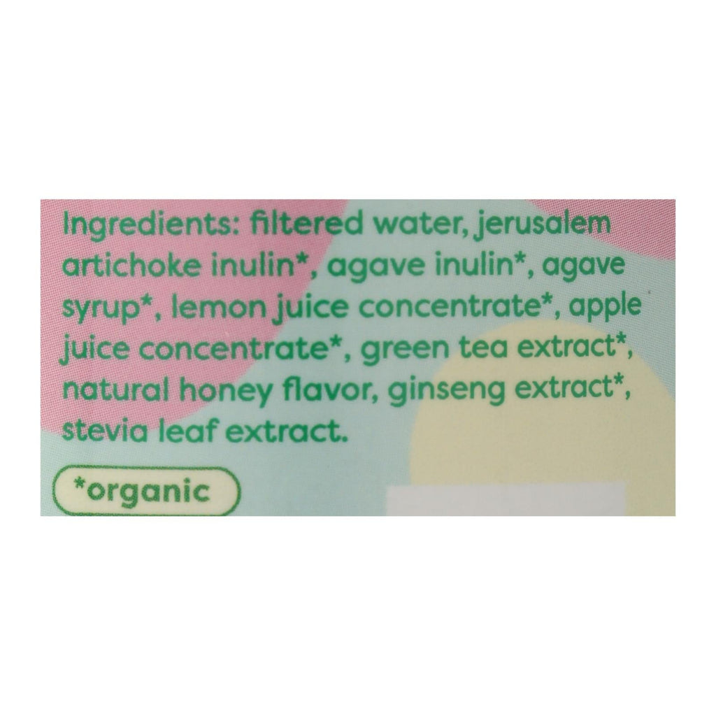 Green Tea Honey Ginseng with Temperature Regulation: Halfday Tonic (12 Oz, Pack of 12)