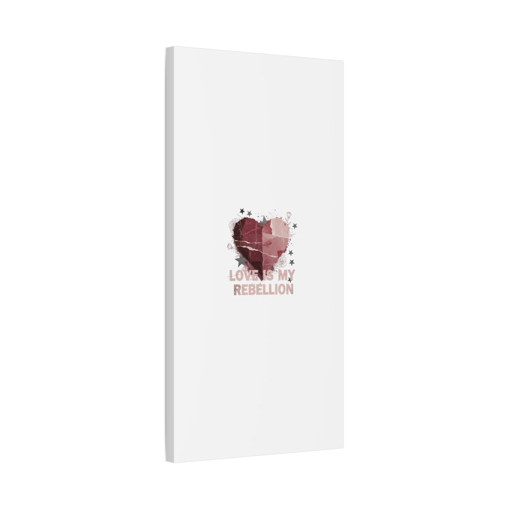 Love Is My Rebellion Canvas | Soft Grunge Hearts, Distressed Valentine Collage