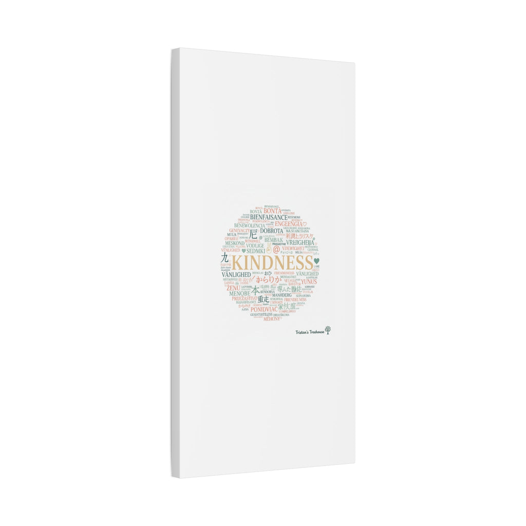 Kindness Word Cloud Canvas | Fresh Start Minimalist Wall Art