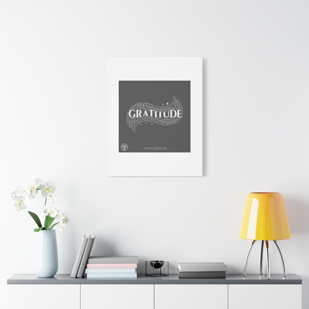 Gratitude Wall Art Matte Canvas | Tiny Treats, sweet uplifting print