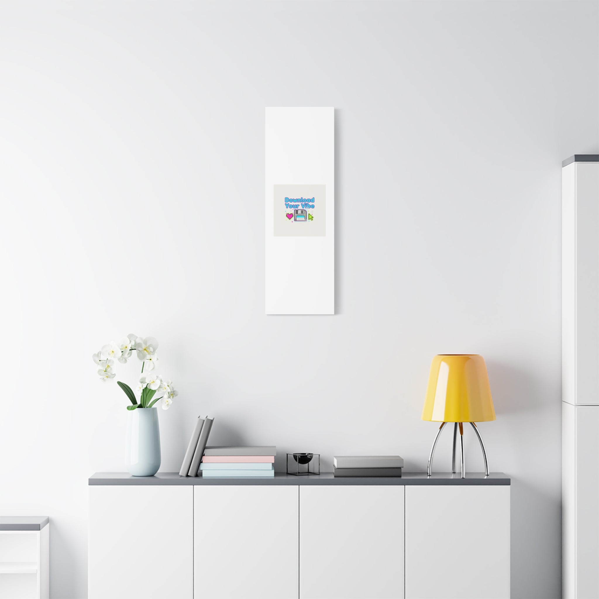 Download Your Vibe Canvas | Y2K Retro Tech, Pixel Floppy Disk Poster