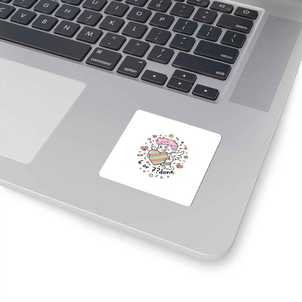 Weird Cupid Heart Sticker | Weird Valentine, quirky heart chaotic love design