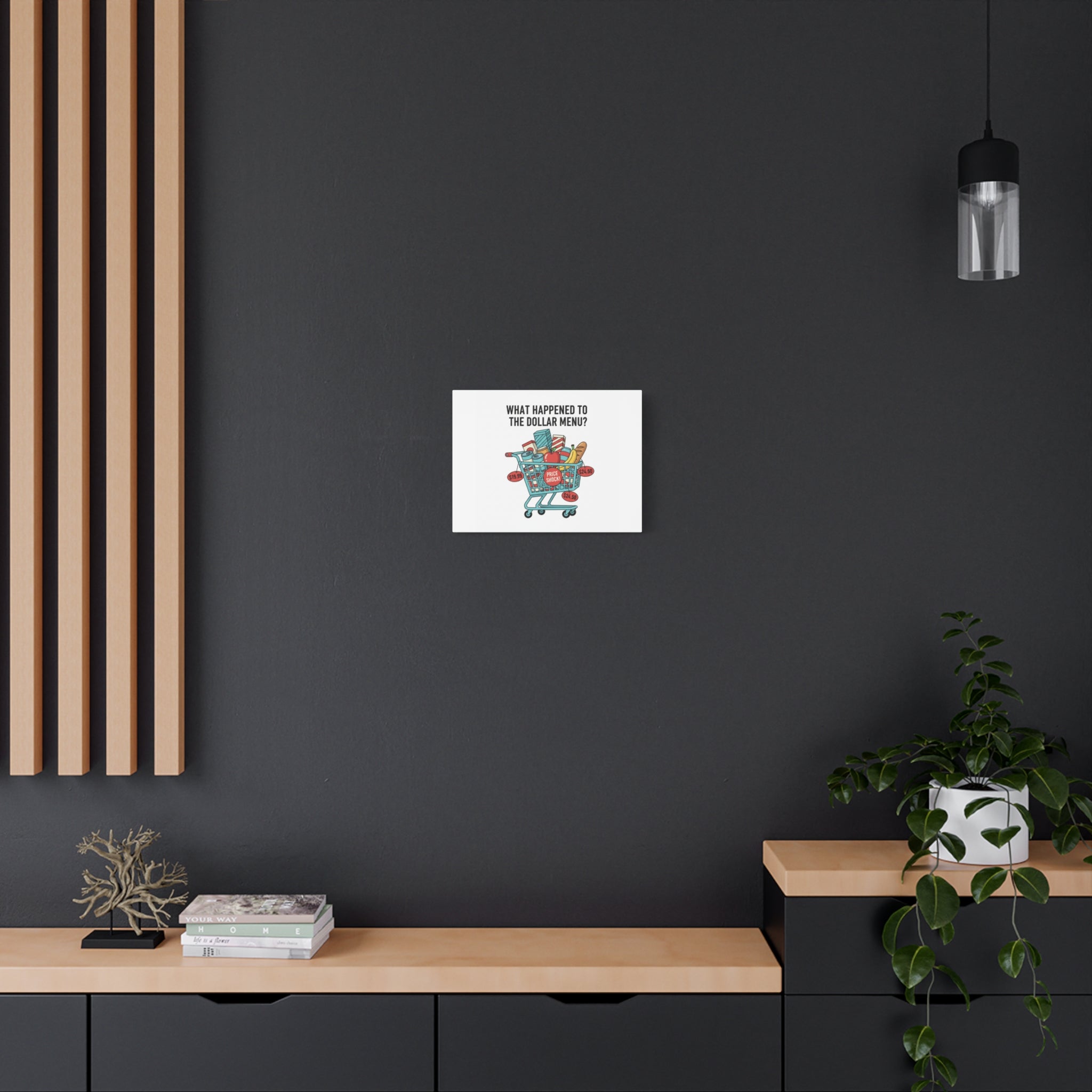 What Happened to the Dollar Menu? Canvas | Grocery Prices Meme, Price Shock Wall Art