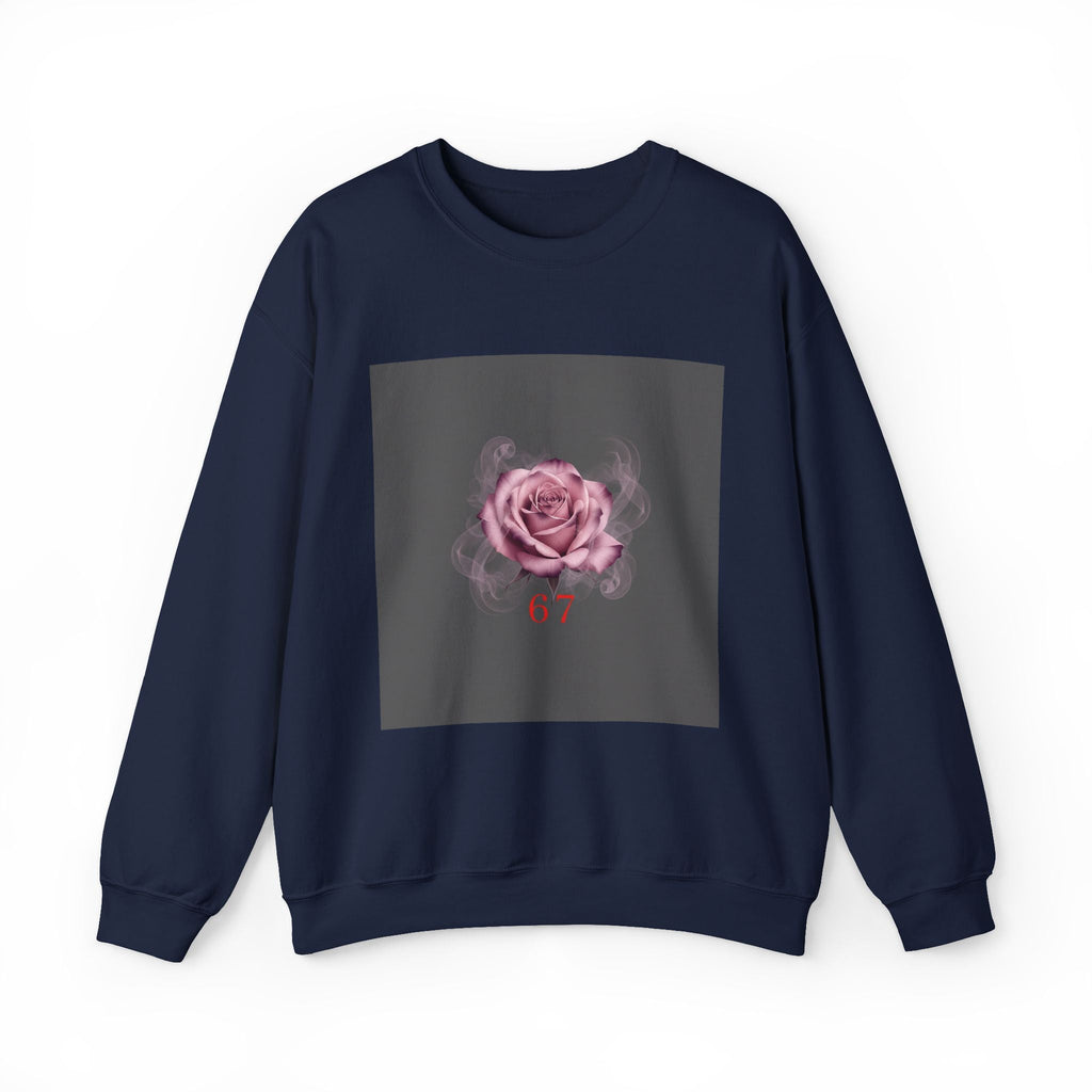 6 7 Valentine's Sweatshirt | Viral Gothic Rose Crewneck | 6 7 Meaning Dark Romance