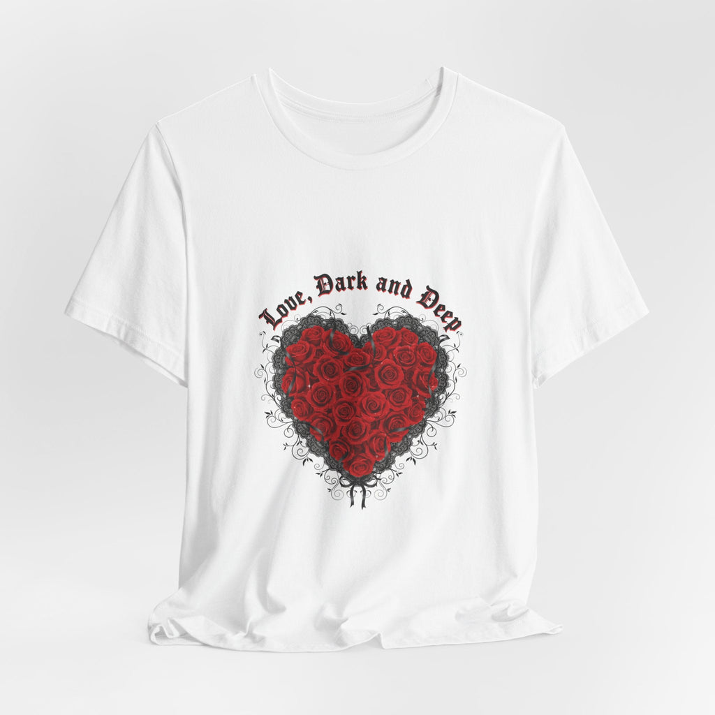 Love Dark and Deep Rose Heart Tee | Nu Romantic, Gothic Romance