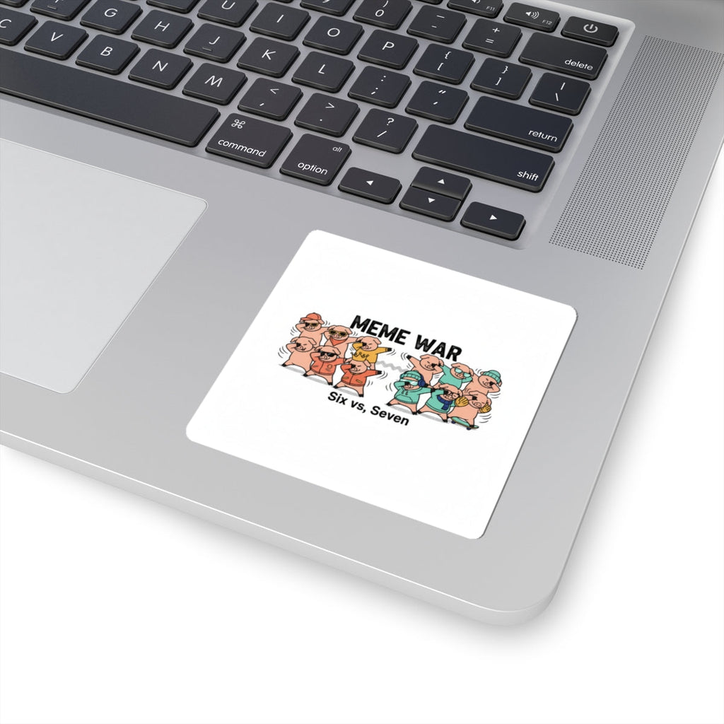 Meme War Sticker | Retro Cartoon Squad, Cute Viral Comic Sticker