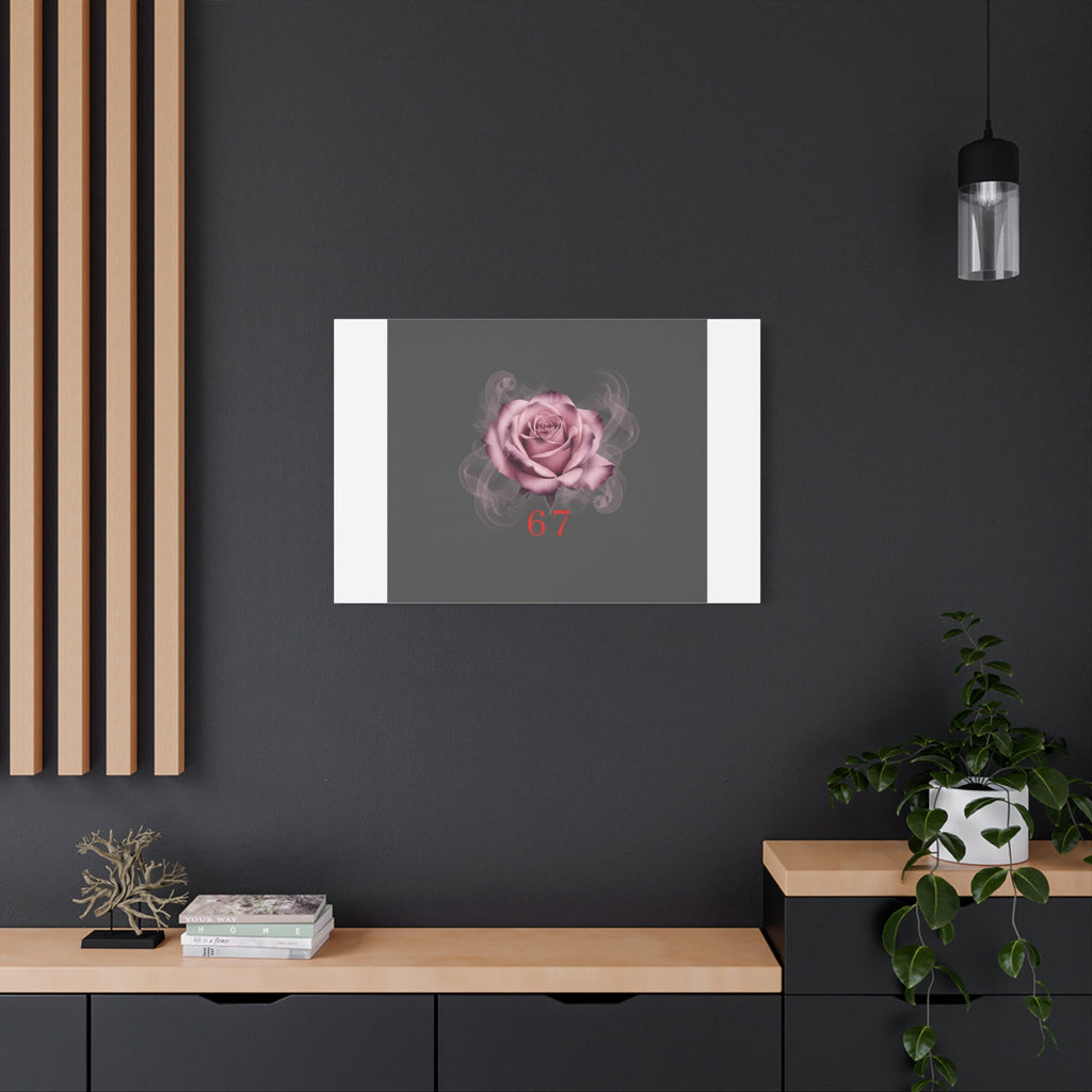 6 7 Valentine's Canvas | Viral Gothic Rose Wall Art | 6 7 Meaning Dark Romance