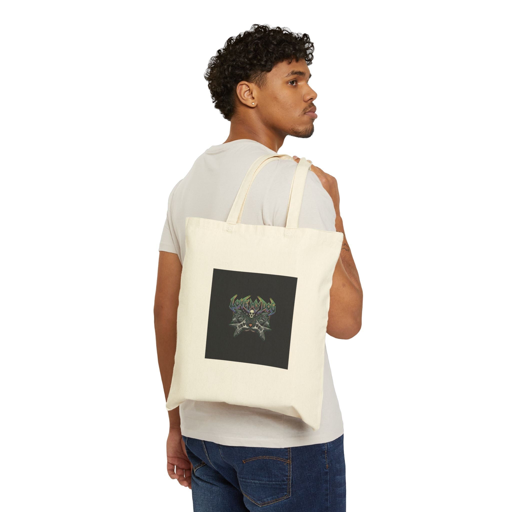 Hard Rock Motivational Tote | heavy metal wellness, gothic wellness quote