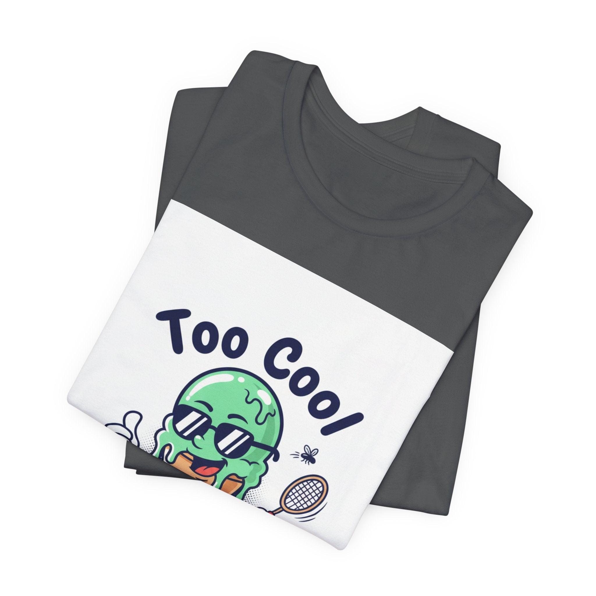 Too Cool Ice Cream Tee – 'Too Cool for the melldom.' Graphic Shirt