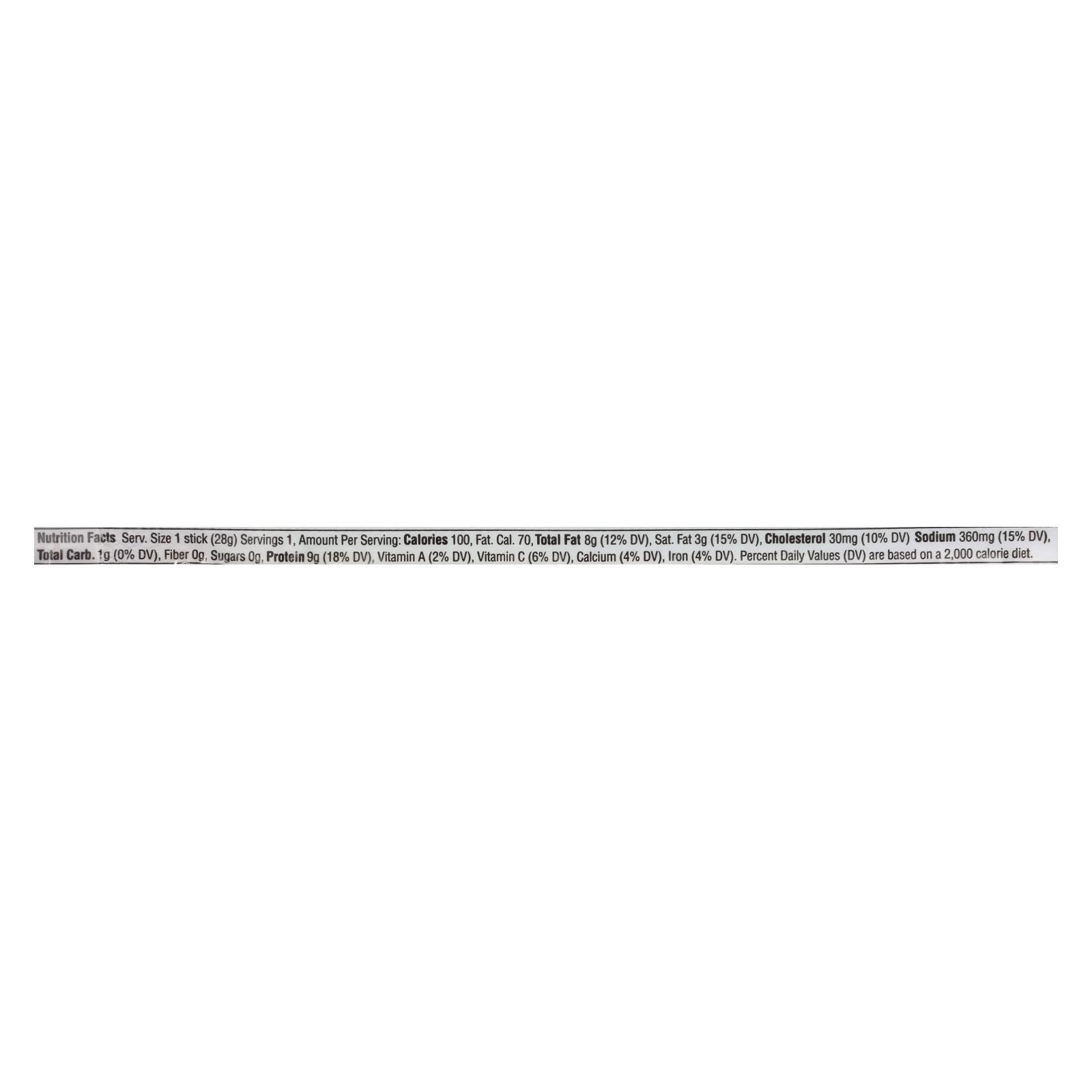 Country Archer Beef Jerky, Jalapeno - 1 oz. Stick (Case of 18)