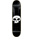Zero Single Skull Skateboard Deck - 8.0" Black/White