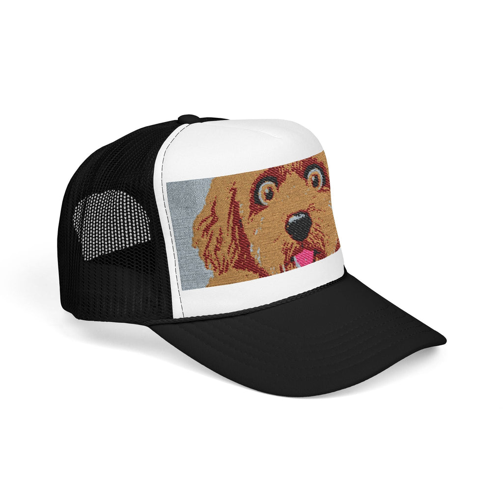 Meme Dog Embroidered Trucker Hat — 'Embrace the Fur'