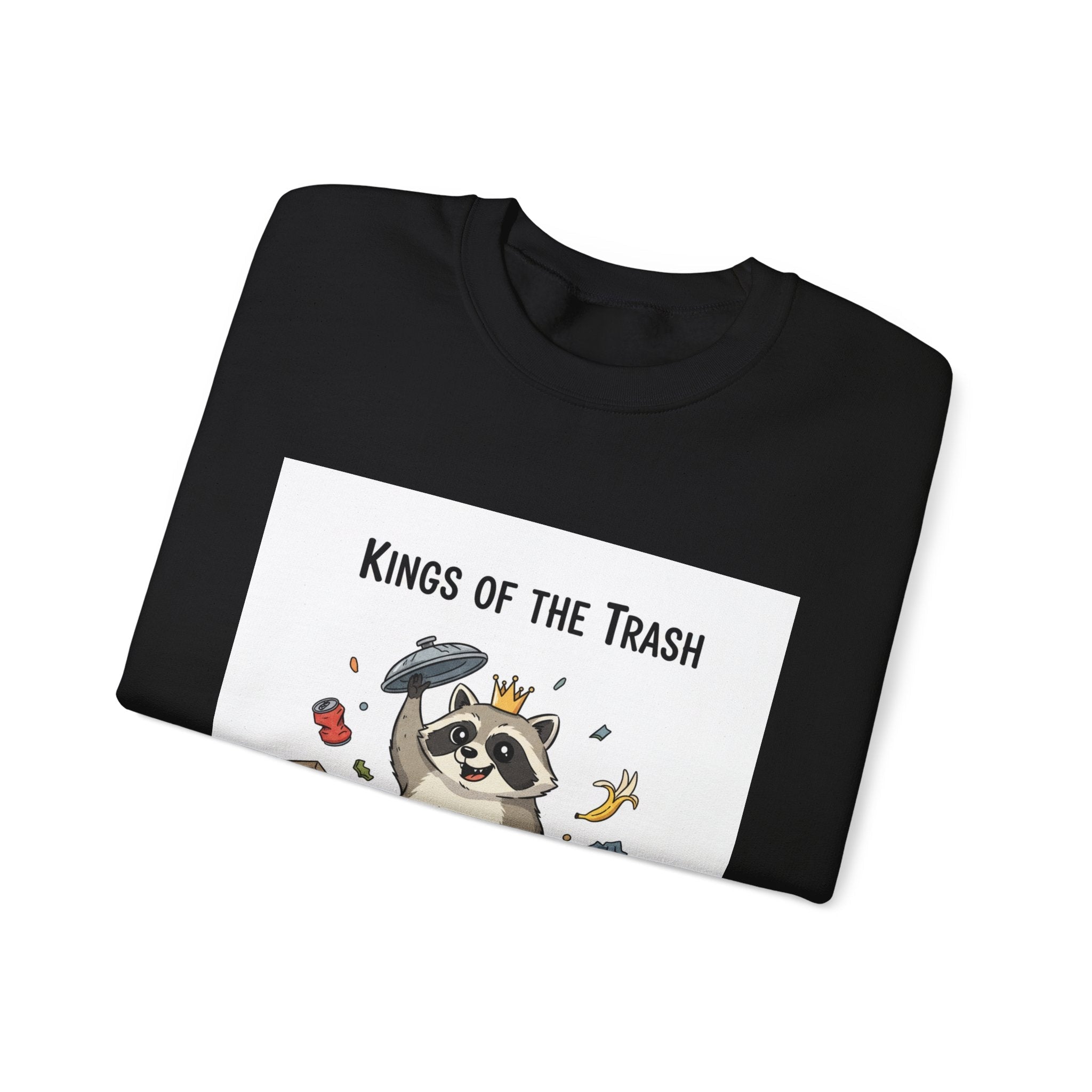 Kings of the Trash Raccoon Sweatshirt | trash panda, raccoon doodle