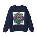 Psychedelic Botanical Mandala Crewneck | Festival Art Sweatshirt