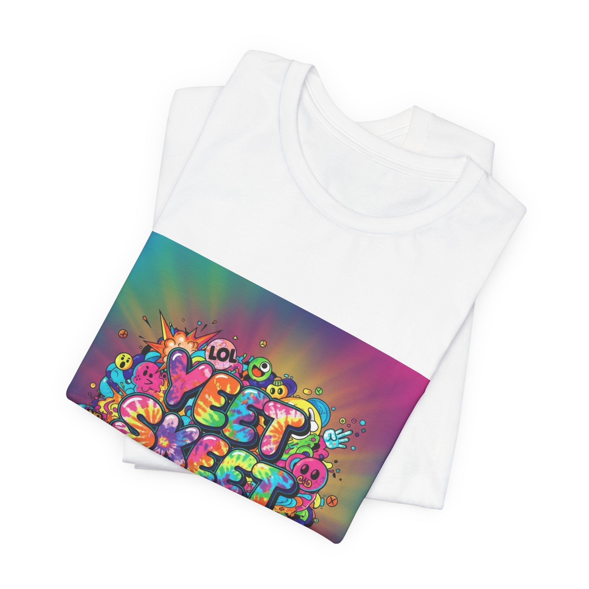 Sweet Sleep Repeat Tee | random slogan shirt, glitch graphic