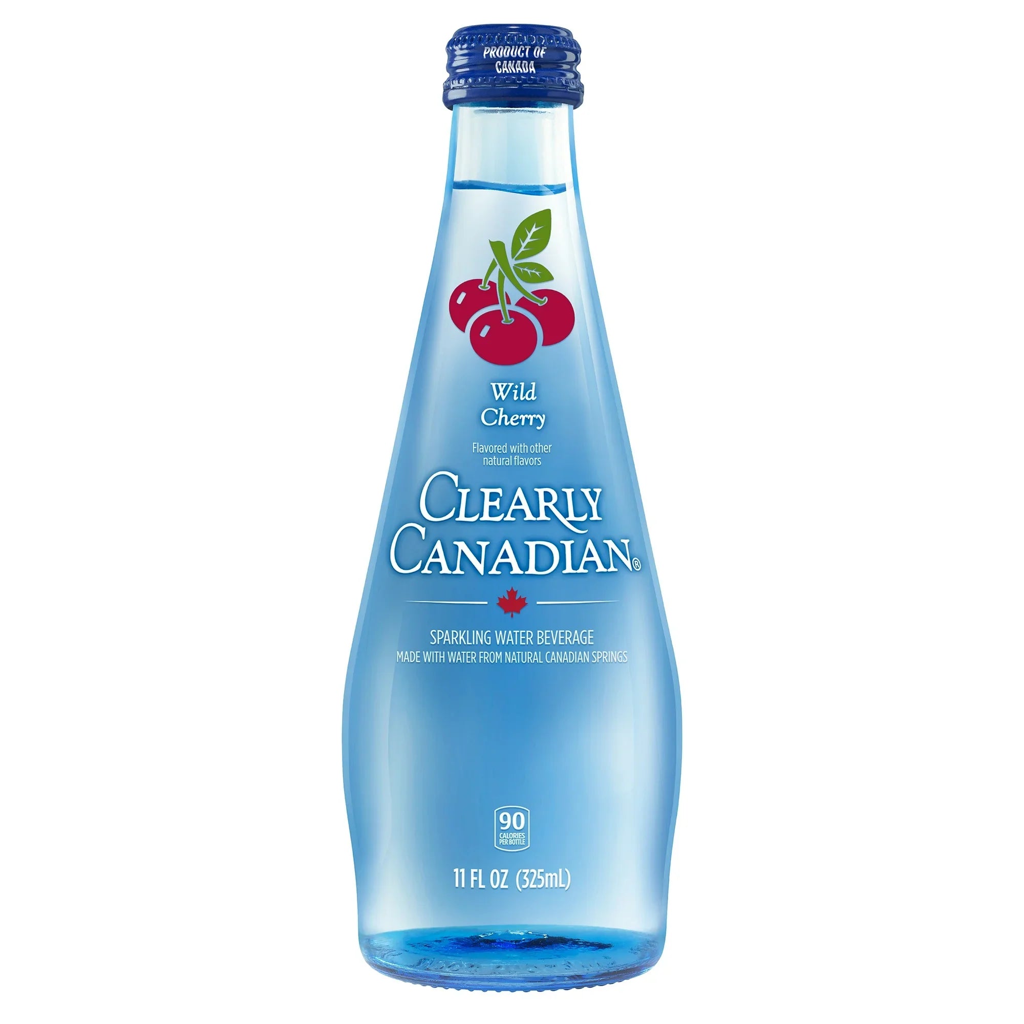 Clearly Canadian Wild Cherry Sparkling Water, Pack of 12 - 11 Fl Oz