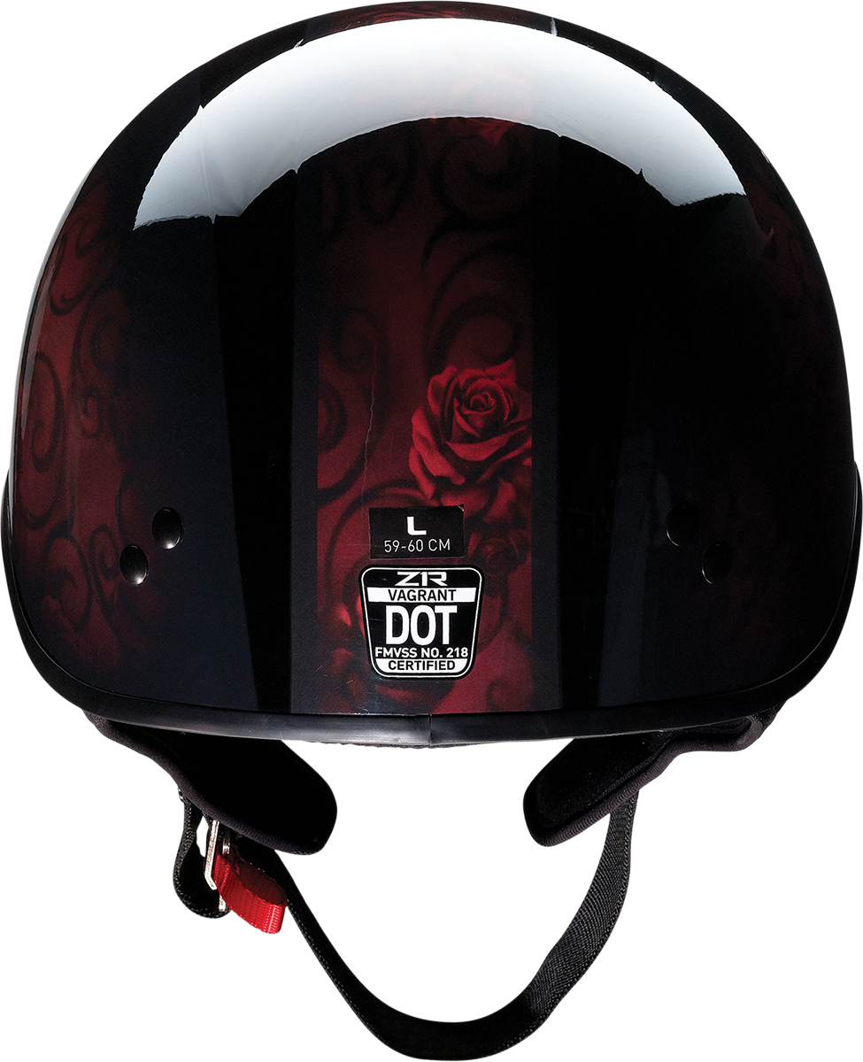 Z1R, Z1R Vagrant Helmet - Red Catrina, Black/Red, Large – Part Number 0103-1316