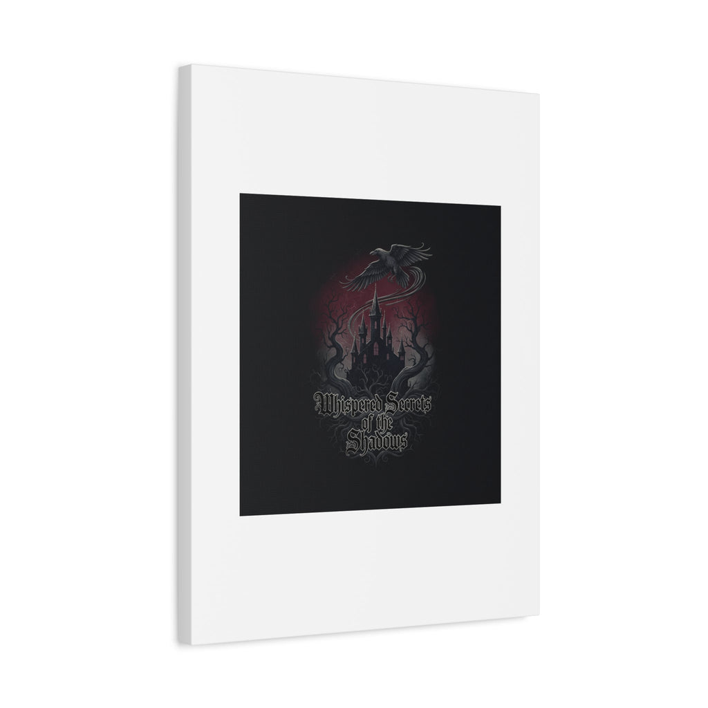 Whispered Secrets of the Shadows Castle Wall Art, Matte Canvas | Gothic Medieval Decor
